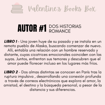 Autor Romance #1 - Valentine's Books Box