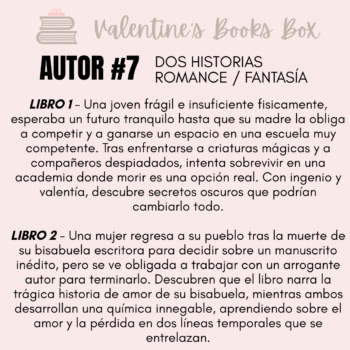 Autor Romance #7 - Valentine's Books Box