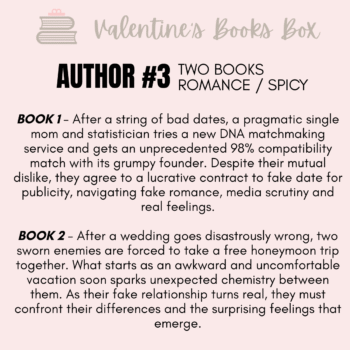 Romance Author #3 - Valentine's Books Box