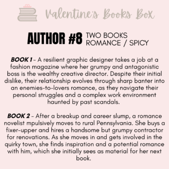 Romance Author #8 - Valentine's Books Box