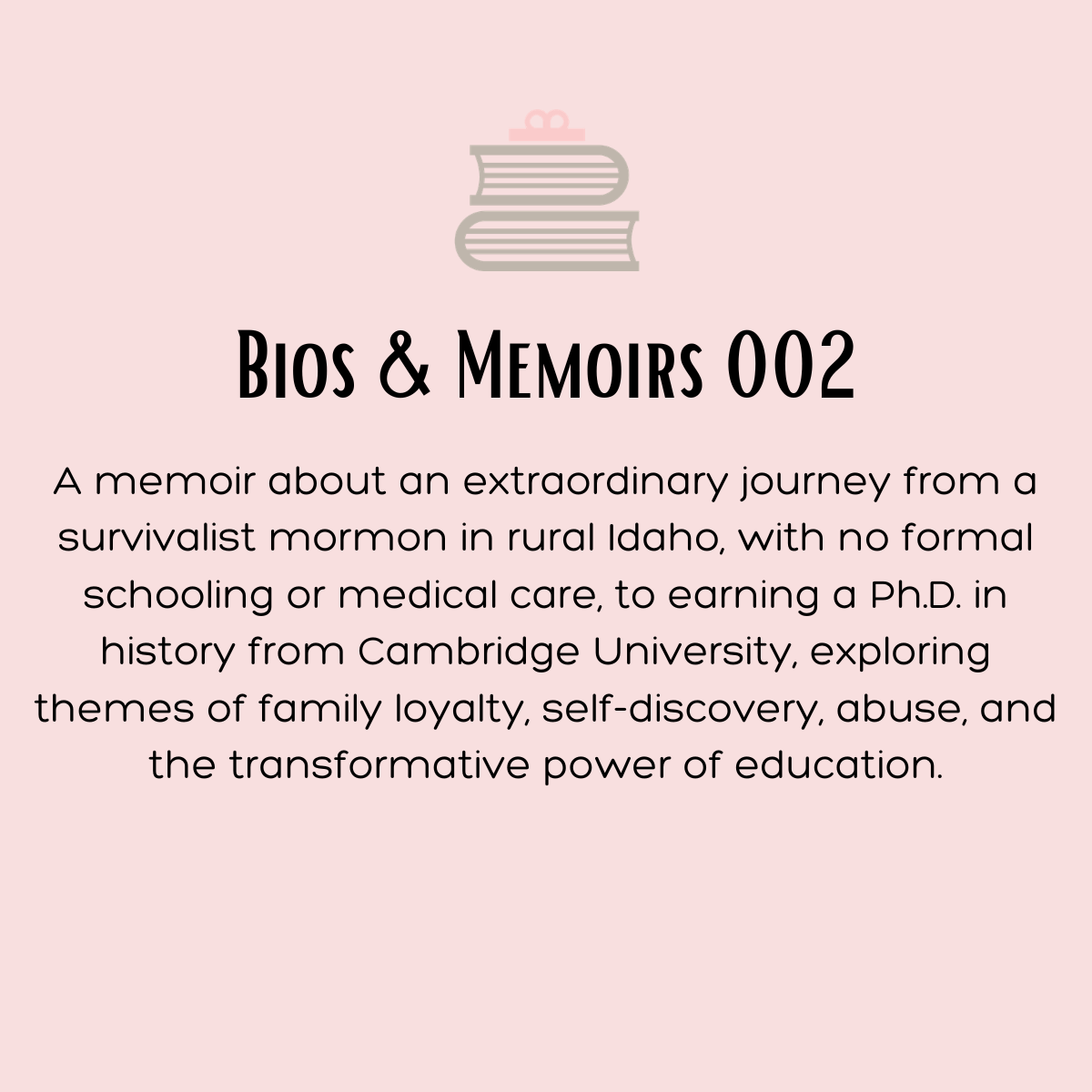 Bio & Memoirs #002
