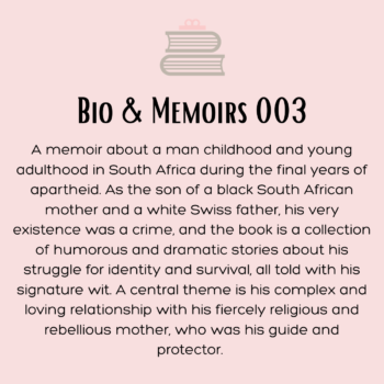 Bio & Memoirs #003