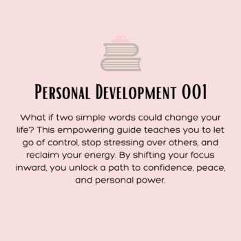 Personal Development 001