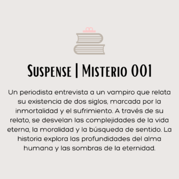 Suspense | Misterio 001