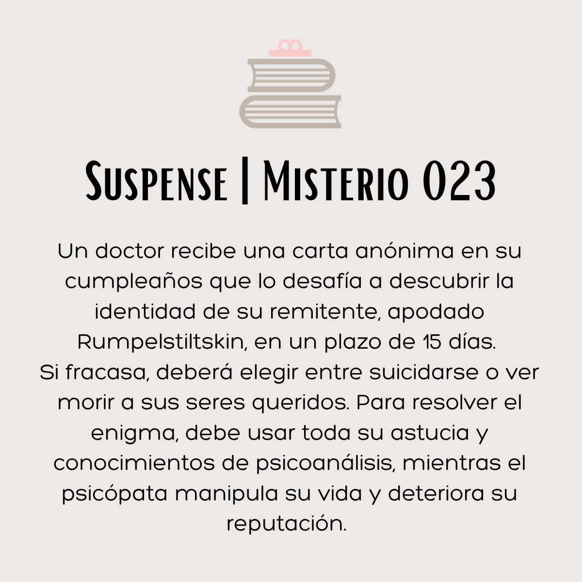 Suspense | Misterio 023